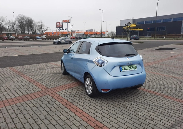 Renault Zoe cena 32900 przebieg: 87200, rok produkcji 2014 z Suchowola małe 67